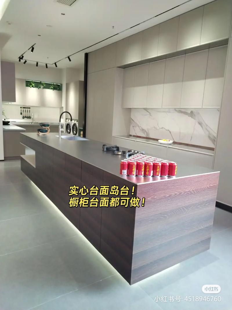 不銹鋼櫥柜衣柜全屋定制廠家.不銹鋼實心島臺!#櫥柜島臺設計